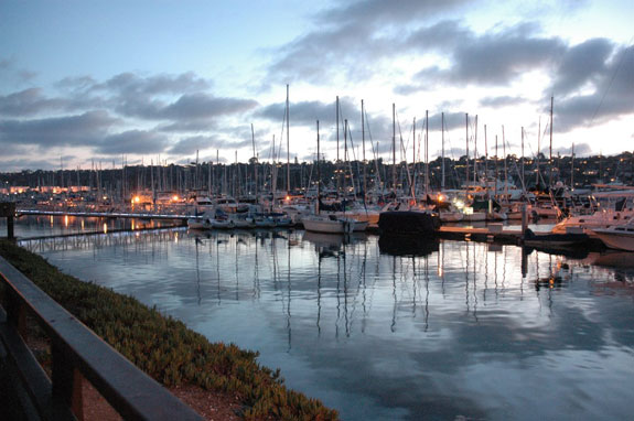 Shelter Island Marina - cloud reflection