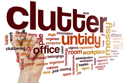 Clutter word cloud - KonMari
