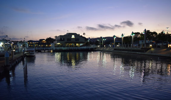 blue reflection at twilight