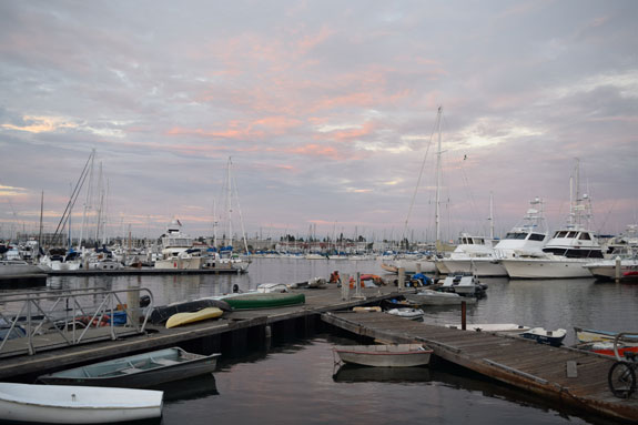 docks and clouds