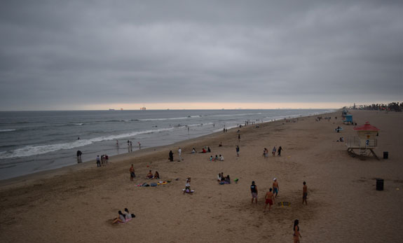 Huntington Beach view from pier