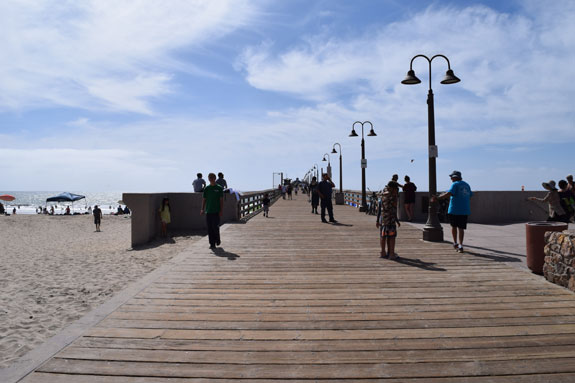 Walking on the Imperial Beach pier