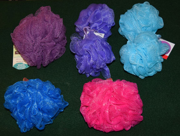 shower puffs
