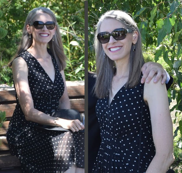 gray hair transition photos 