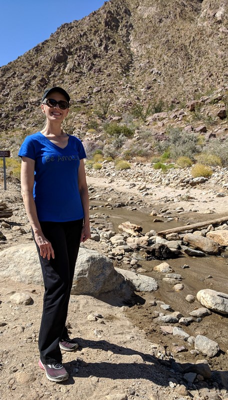 Debbie Roes on the Palm Canyon Trail, Borrego Desert