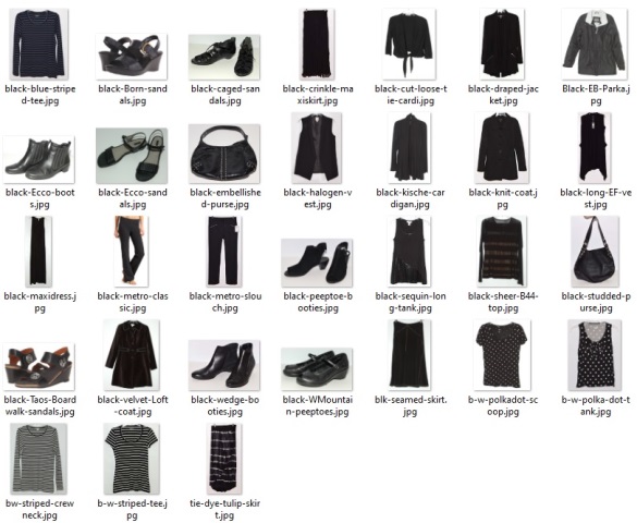 black items