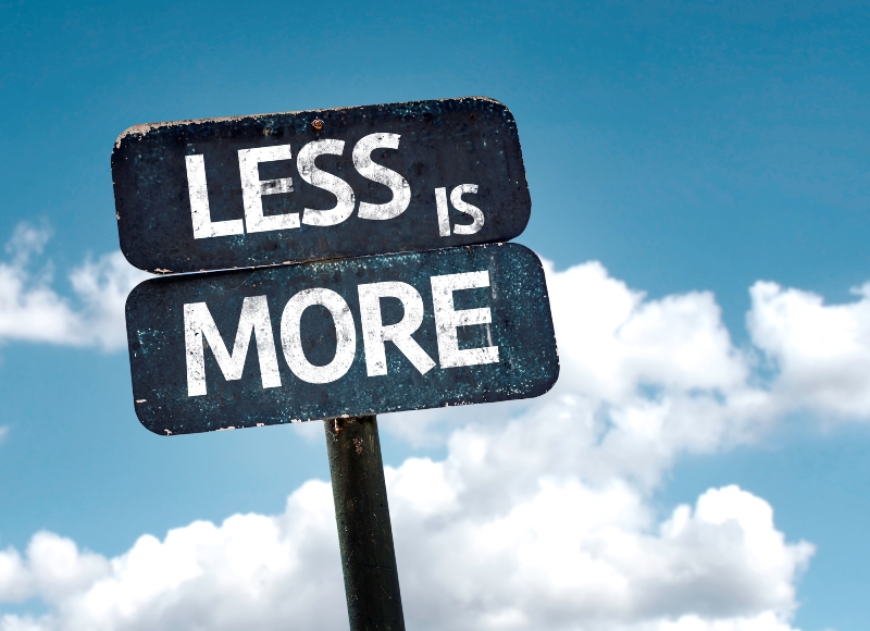 less is more in 2021