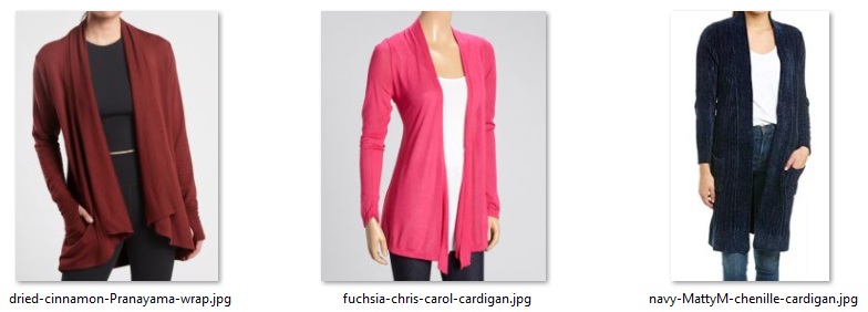 purged cardigans 7-9