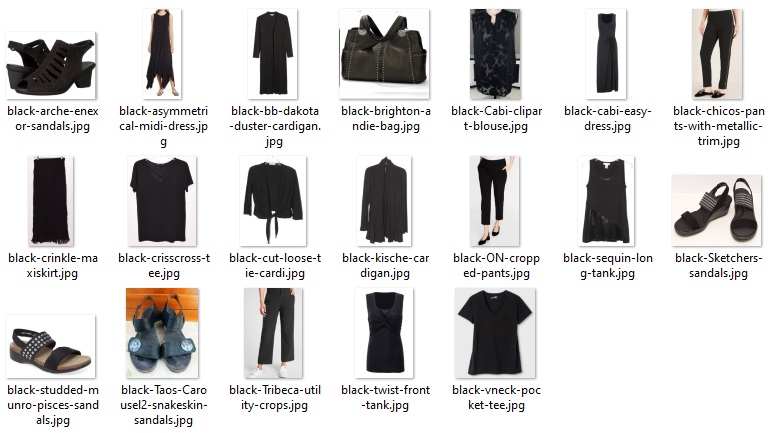 summer 55 - black items