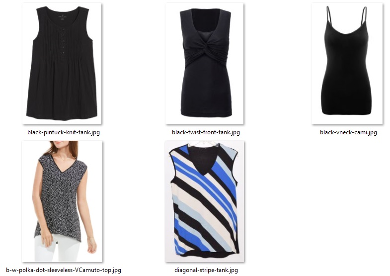 out-and-about sleeveless tops from 2017-2018