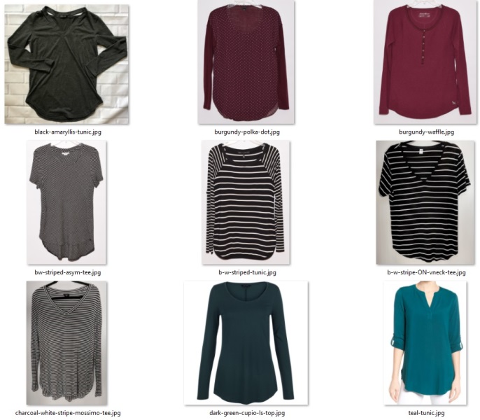 purged items: curved hems