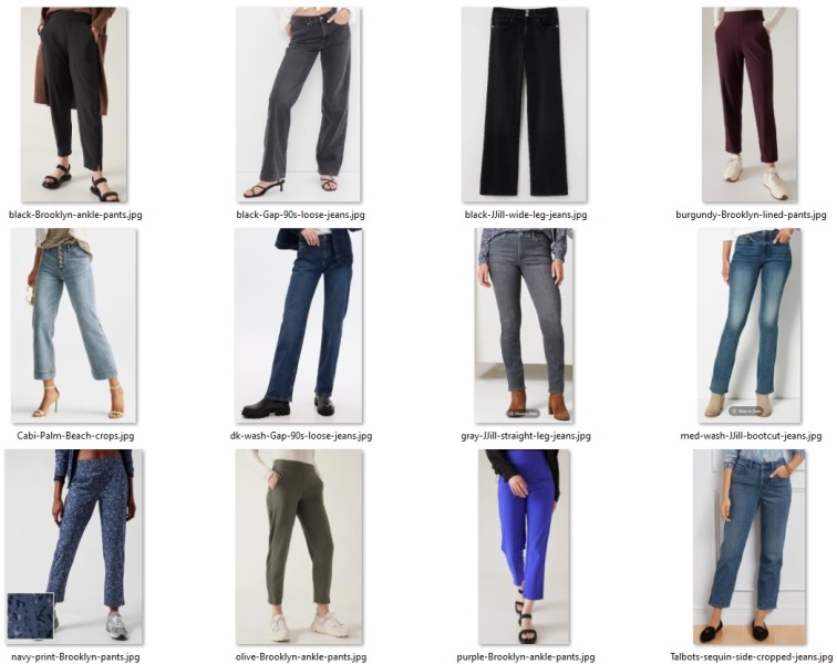 more variety to my pants capsule