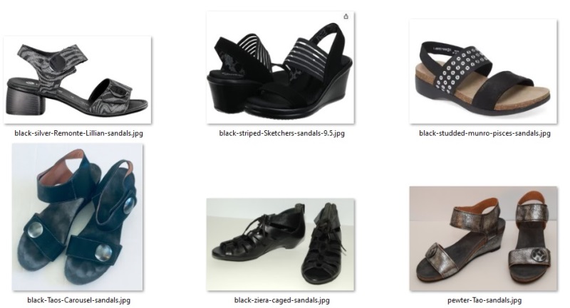 2024 summer shoe examples